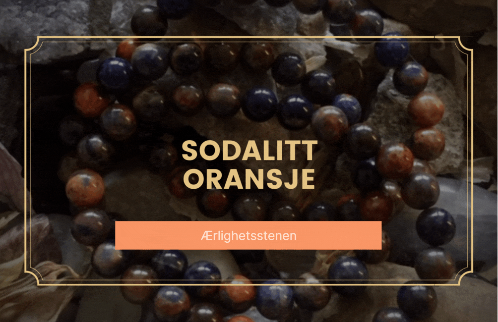 Sodalitt Oransje Råstein 5-8cm