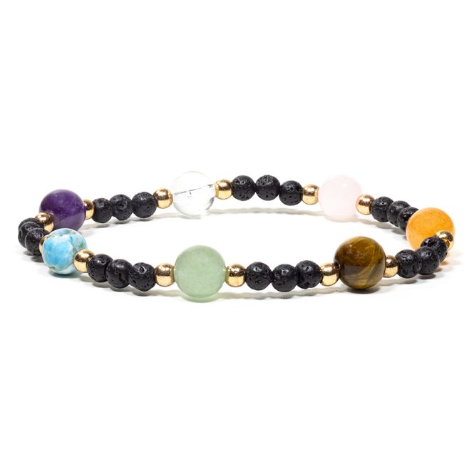 Hovedbilde Armbånd Lava 7 Edelstener