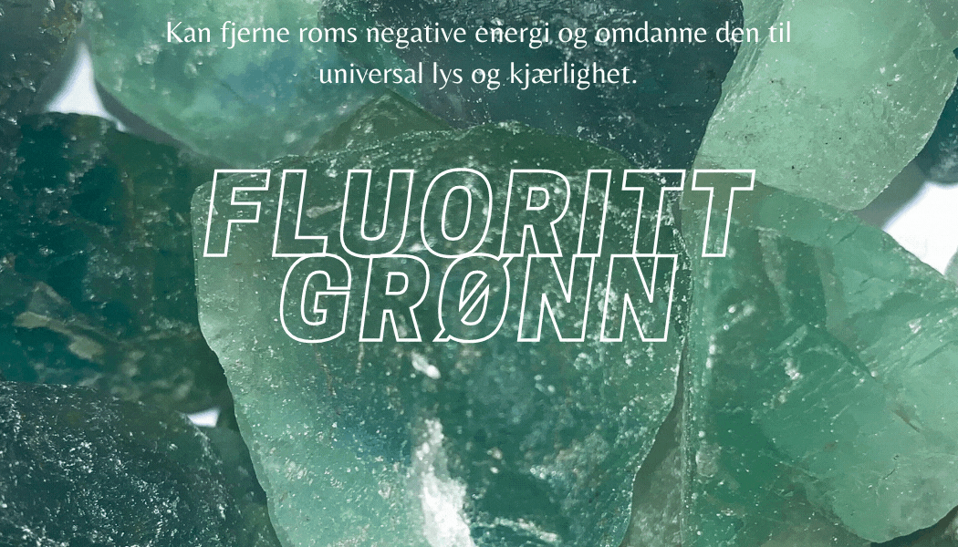 Fluoritt Grønn Slipt Anheng