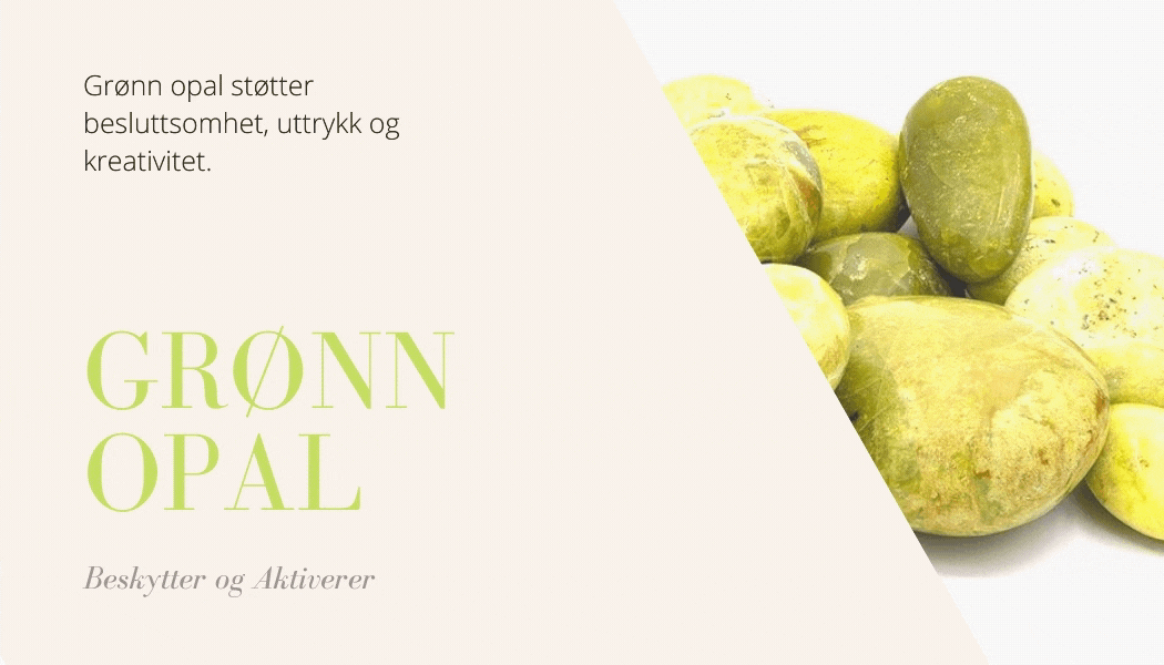 Opal Grønn 55mm Kule - Kun 1 Eksemplar