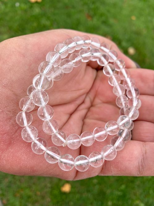 Hovedbilde Armbånd Bergkrystall 8mm