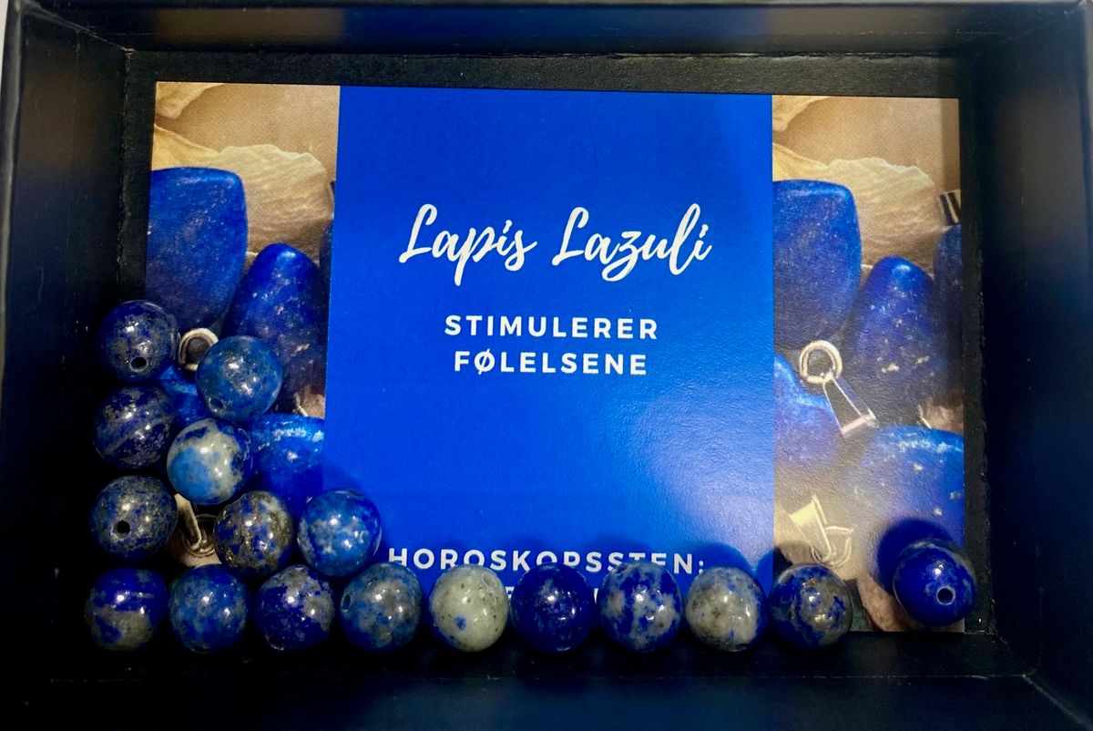 Armbåndsperle Lapis Lazuli 8mm 1stk