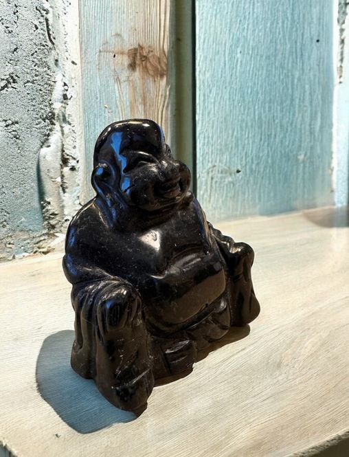 Hovedbilde Obsidian Sort Buddha 5cm