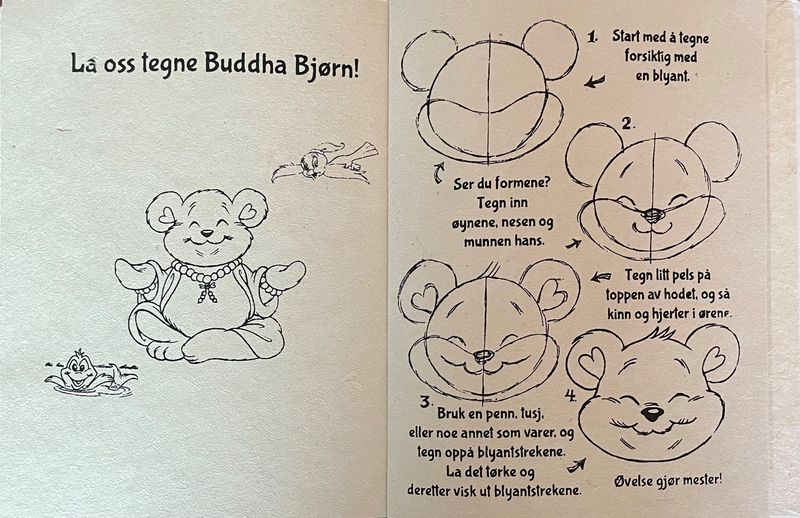 Buddha Bjørns Fargeleggingsbok