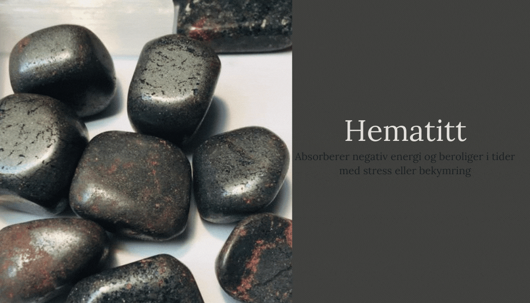 Hematitt Slipt Anheng