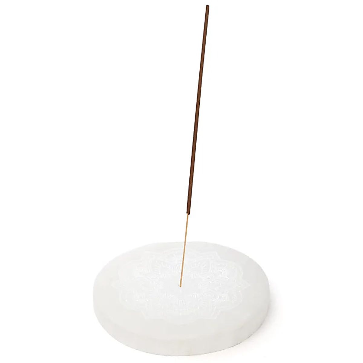 Selenitt Røkelseholder Mandala