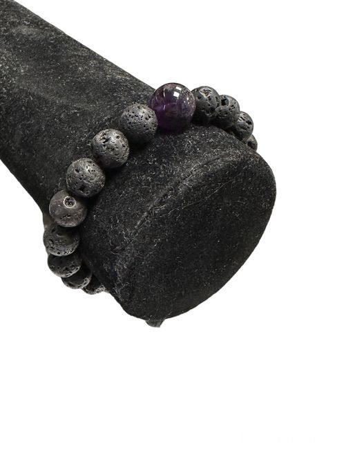 Hovedbilde Lava Armbånd med Ametyst 