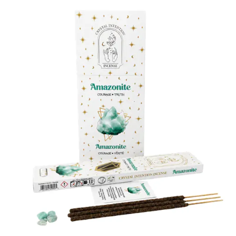 Crystal Intention Røkelse m/Amasonitt Chips