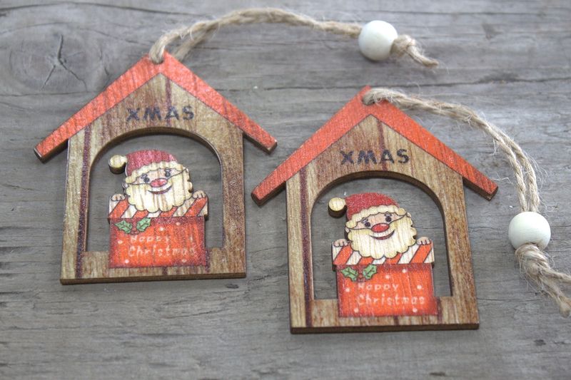 Juledekorasjon Julenissen Wood 2-pack