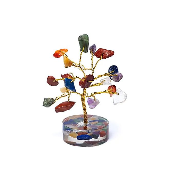Hovedbilde 7 Chakras Gemstone Tree 8cm