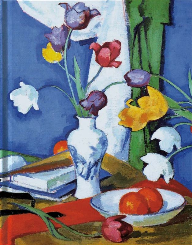 Ulinjert Skrivebok - Tulips and Fruit