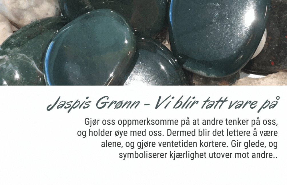 Jaspis Grønn Lommestein