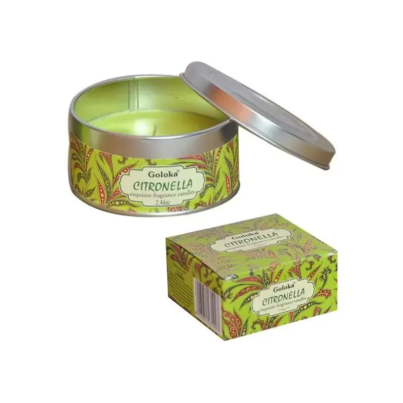 Goloka Citronella Soya Duftlys i Tinnboks