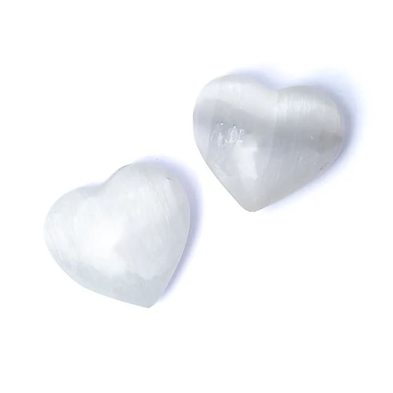 Selenitt Hjerte 8cm