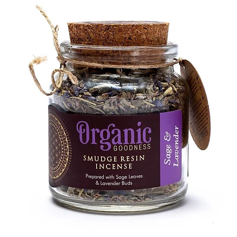 Organic Sage & Lavender Smudge Resin Røkelse