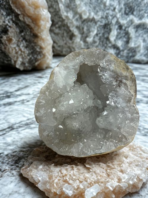 Hovedbilde Bergkrystall Geode 169gram - ...