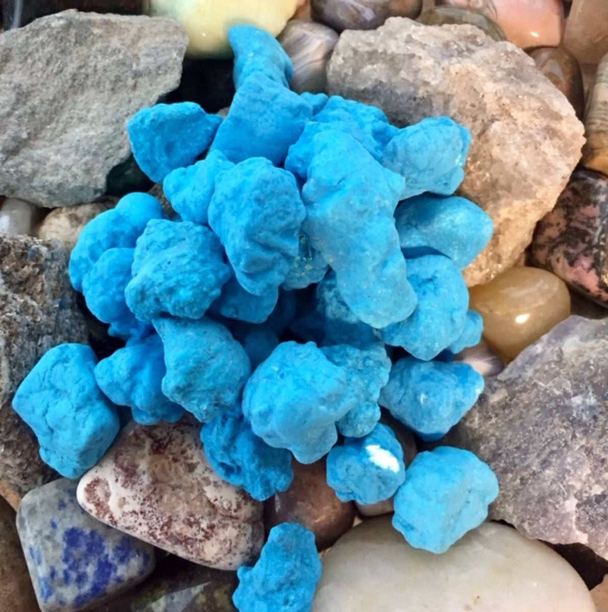 Blå Hovelitt Knoller 1-2cm