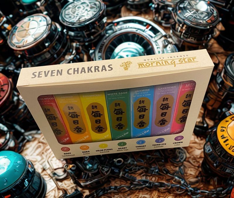 Morning Star 7 Chakras Røkelsepinner - 7 Røkelsepakker