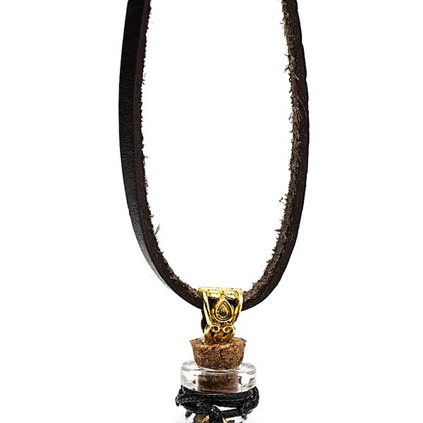 Hovedbilde Turmalin Flaske m/Lærkjede  - ...