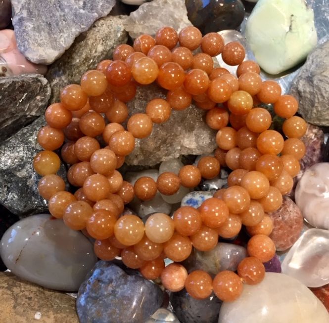 Hovedbilde Aventurin Oransje Armbånd 7mm
