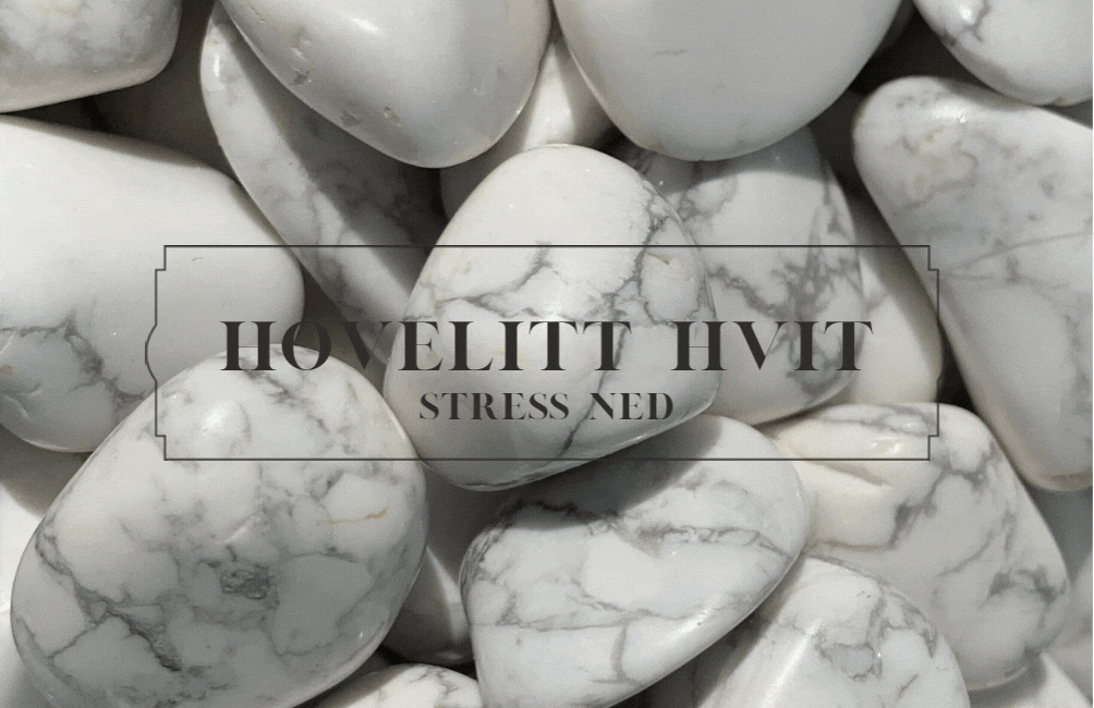 Hovelitt Hvit Hjertesten 3cm