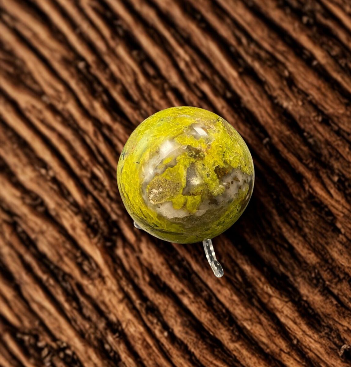 Opal Grønn 60mm 225gram Kule - Kun 1 Eksemplar