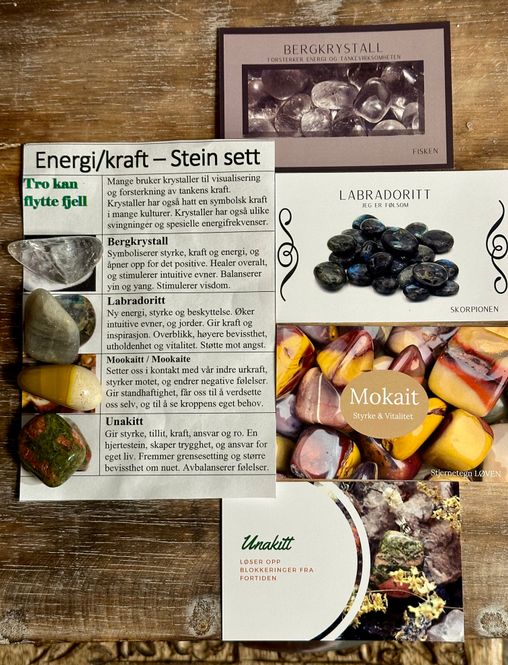 Hovedbilde Energi & Kraft Steinsett 4stk ...