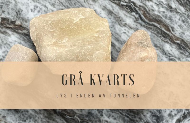 Kvarts Grå Gruppe 186gram - Kun 1 eksemplar