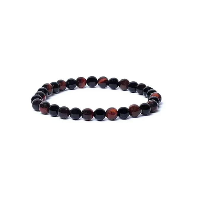 Hovedbilde Onyx & Okseøye 6mm Armbånd
