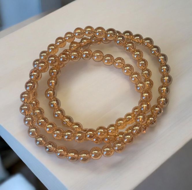 Hovedbilde Aurakrystall Champagne 6mm ...