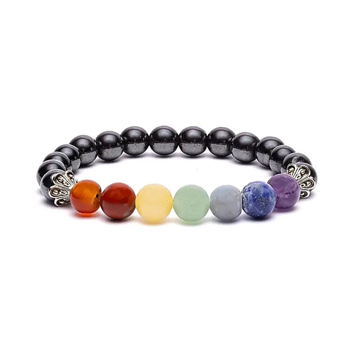 Chakra Hematitt 8mm Armbånd