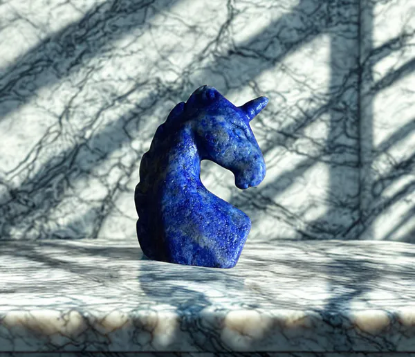 Hovedbilde Lapis Lazuli Enhjørning 5cm - ...